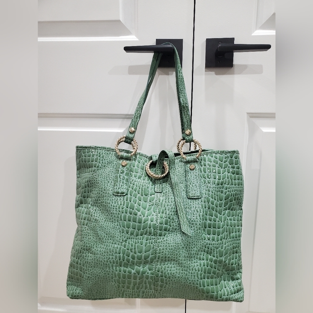 Ivanka Trump Croc Simulated Leather Tote - Picture 2 of 14